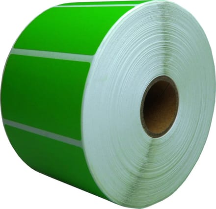 DULA Compatible Zebra Labels 57x32mm - 1500 etiketten per rol - kern 25mm - Groen - Permanent - 1 rol