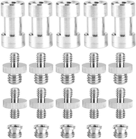 Dailygoody - 1/4 inch 3/8 inch schroefdraad adapter - 20 stuks