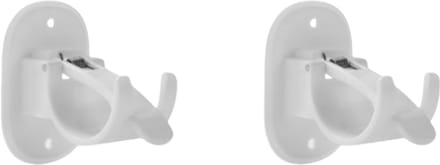 Sterke en discrete gordijnroedebeugels, 2-pack