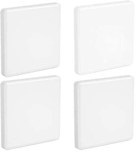 Blindafdekking inbouw - 2 stuks kunststof stopcontactafdekking 86 x 86 mm, wit