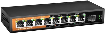 RWB® Internet Splitter - Netwerk Switch - Ethernet - 8 Ports - 10000 Mbps