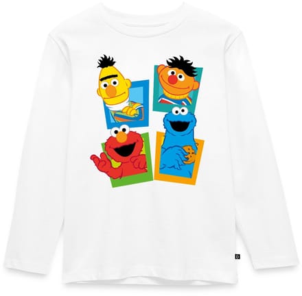 Sesamstraat Bert Ernie Elmo Koekiemonster Premium T-Shirt Kinderen