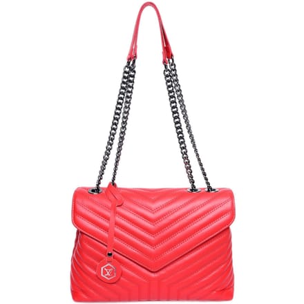 Luisa Vannini Rood Rundleer Tas