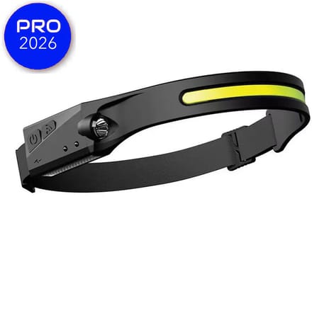 Glowgear Hoofdlamp - Hardlopen - Hoofdlamp Led Oplaadbaar - Hoofdlampje - Usb - Bewegingssensor Koplamp - Verstelbaar