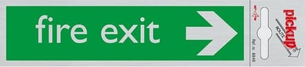 Pickup Route Alulook 165x44 mm - Fire exit