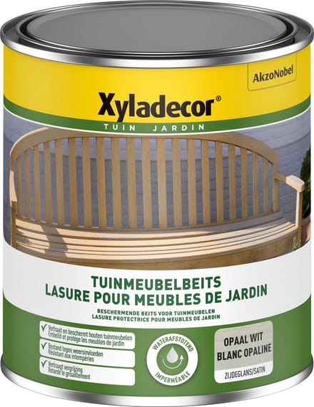 Xyladecor - Tuinmeubelbeits - Opaal Wit - 1 L
