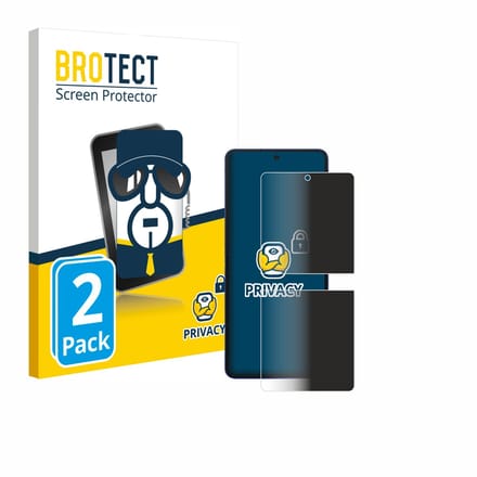 BROTECT - privacy screenprotector voor Samsung Galaxy Z Flip 7 - Folie Beschermfolie Blauwlichtfilter 2 Stuks