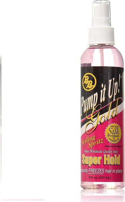 BB Pump It Up Spritz Gold Super Hold 8 oz bottle