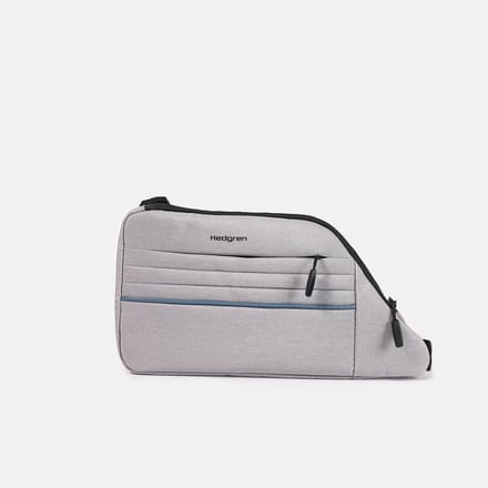 Hedgren Frame – Flat Monosling 8.3" – Waterafstotend – Licht & compact – Verstelbare riem – Met sleutelhaak – Polyester - Silver