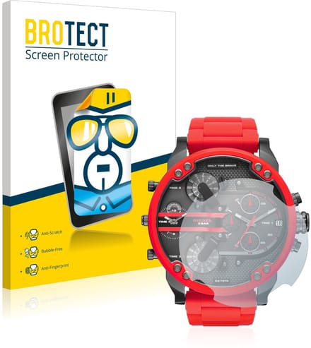 BROTECT - Screenprotector voor Diesel DZ7370 - Folie Beschermfolie transparant 2 Stuks