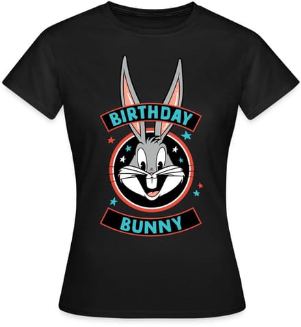 Looney Tunes Bugs Bunny Birthday Bunny T-Shirt Dames