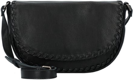 FREDsBRUDER Leren Schoudertas Calm Saddle Bag Black Zwart