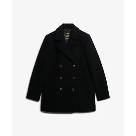 Superdry - Double Breasted Pea Coat - Dames - Jassen