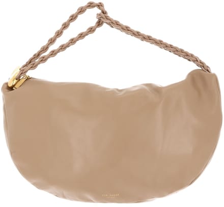 Ted Baker Leren handtas Islo Leather Statement Hardware Large Hobo Bag Taupe