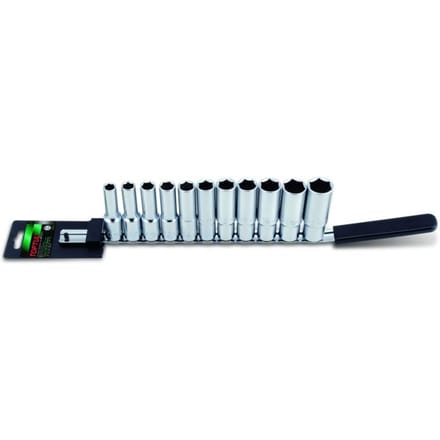 Zeskant doppenset TOPTUL 1/2 inch 6-kant (10-17, 19, 21, 22 mm) lang