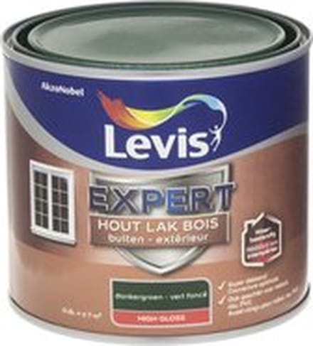 Levis - Expert Hout Lak Buiten High Gloss - Donkergroen - 0,5 L