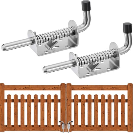 2x RVS 304 Veervergrendeling met Rubberen Handvat voor Deur, Schuur en Garage