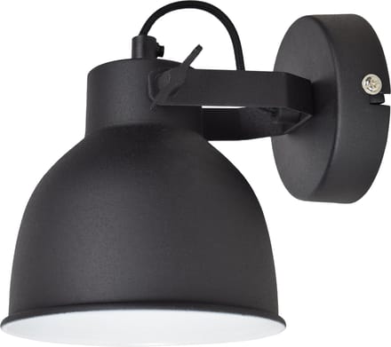 Urban Interiors  Industrial Large Wandlamp Zwart - Stelbaar - Ø14
