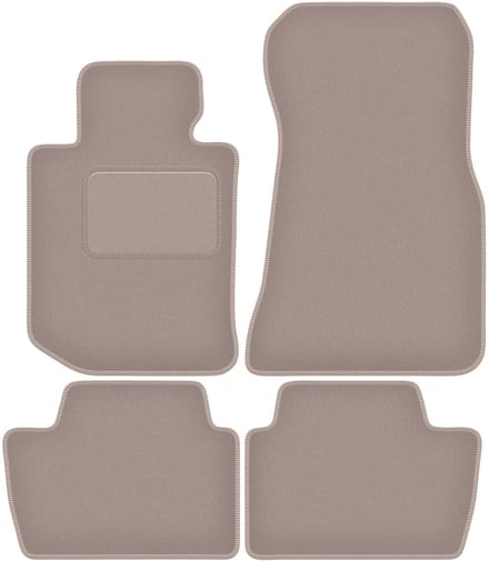 Beige velours vloermatten voor: BMW 4 G23 Cabrio (2021-2022)