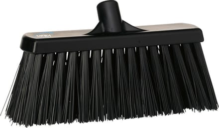 Vikan Hygiene 2915 bezem hard 33cm heavy duty - Zwart