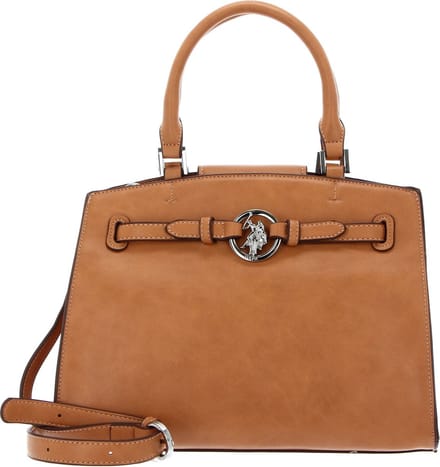 U.S. POLO ASSN. Handtas Schoudertas New Delaware Hand Bag Tan Bruine