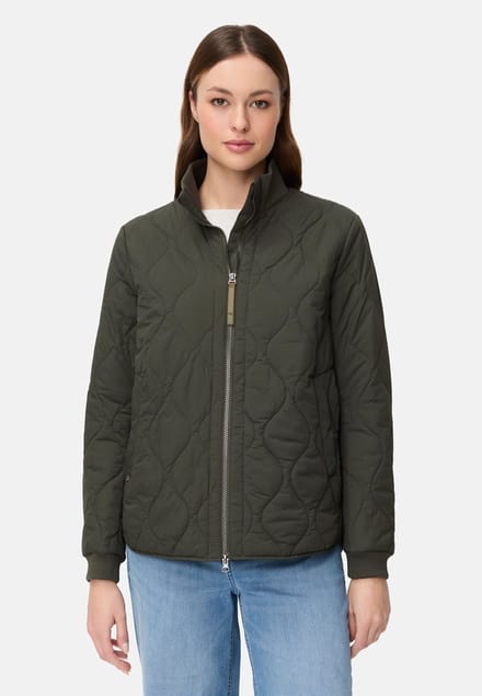 camel active Gewatteerde jas met zakken - Maat womenswear-50 - Bosgroen