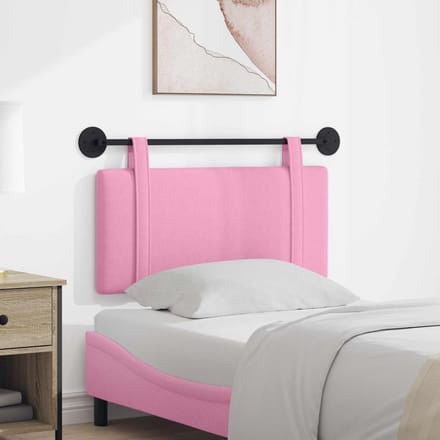 vidaXL - Hangend - hoofdbord - Roze - Stof