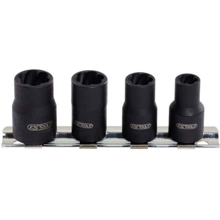 KS Tools 913.1450 1/4 spiraal-profieldopsteekset, 4-delig, 8-13mm