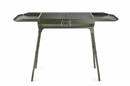 BBQ houtskool inklapbaar | Camping BBQ | Houtskool | BBQ | Koffer BBQ | Groen