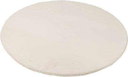 J-Line vloerkleed Cutie Rond - polyresin - wit