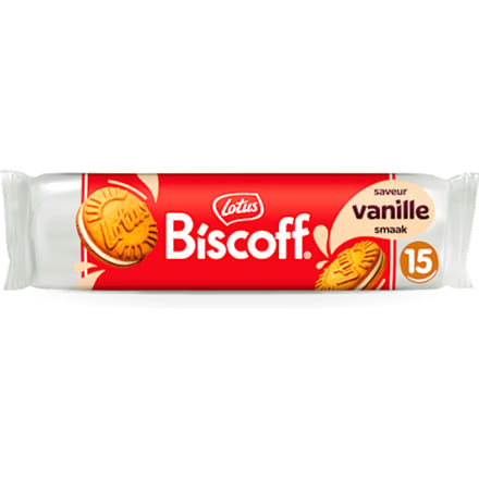 Koekjes Lotus Biscoff speculoos sandwich vanille 15 stuks