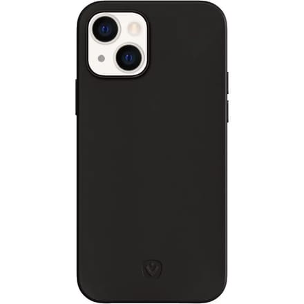Valenta - Back Cover Snap Luxe - Leer - Zwart - iPhone 13