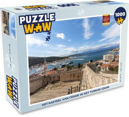 Puzzel Het kasteel van Cesme in het Turkse Izmir - Legpuzzel - Puzzel 1000 stukjes volwassenen