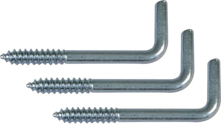AMIG Schroefhaken - 66x - staal - 40 mm - zilver - DHZ ijzerwaren - bevestigingsmaterialen
