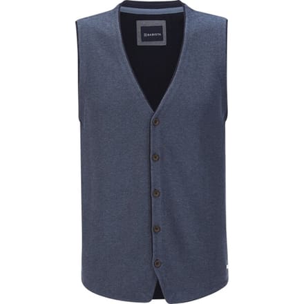 Gebreide bodywarmer MODARINI blauw