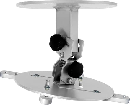 Projector Beugel - Plafondhouder Universeel - Thuisbioscoop Installatie - Maximale Belasting 15kg - 14.5cm Afstand - Zilverkleurig