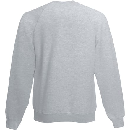 Fruit Of The Loom Kinderen Unisex Raglan mouwen Sweatshirt (Heather Grijs)