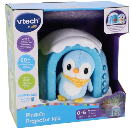 VTech Pinguïn Projector Iglo - Interactief Speelgoed - Knuffel inclusief Projector - Van 0 tot 7 jaar