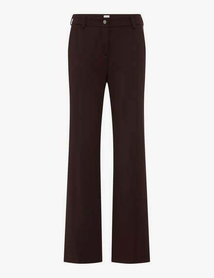 Brax Dames Chino  Style MAINE BRUNETTE, donkerbruin, maat 34