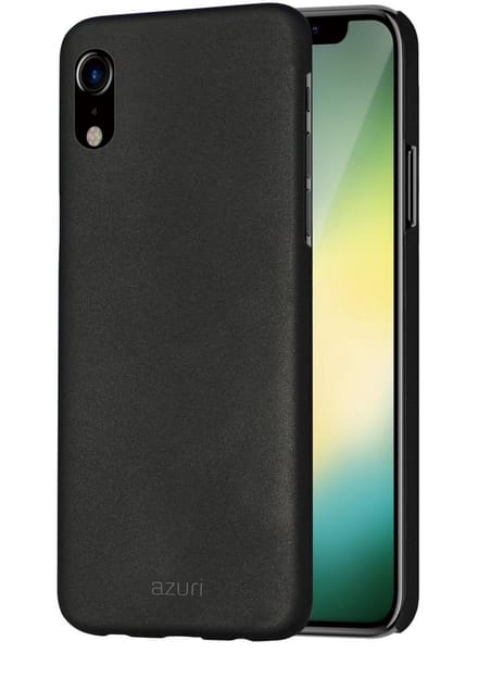 Azuri metallic hoesje met soft touch coating - Voor Apple iPhone XR & Apple iPhone 11 - Zwart