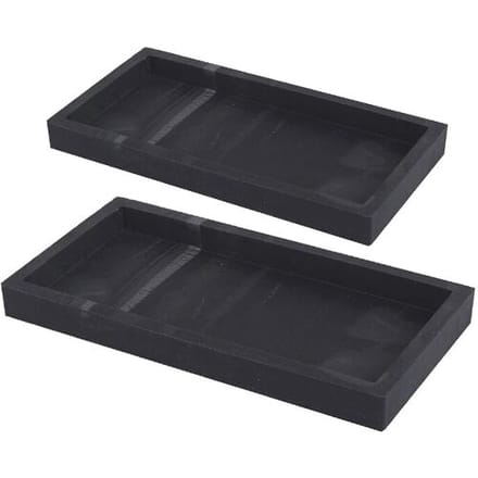 JORDAN&JUDY 2-pack siliconen dienplank met zwarte marmerprint, premium textuur, praktisch