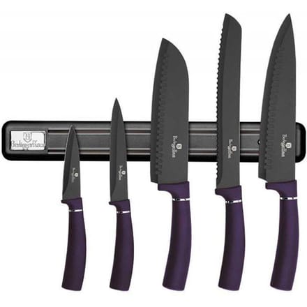 Berlinger Haus Purple Eclipse Collection - Messenset - Zwart - Non-Stick - Soft Touch