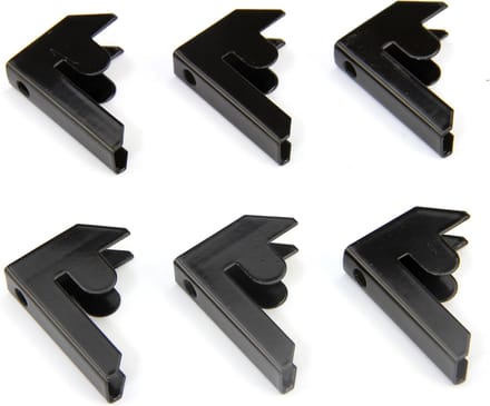 Monsterrekken t-rax stelling verbinders - zwart - 6 pack - stabiel