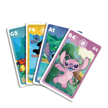 Shuffle Lilo & Stitch - 4-in-1 Kaartspellen (Kwartet, memo, snap, actiespel)