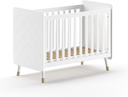Babybed Eline Wit - MDF - Hoogte 17,6 cm