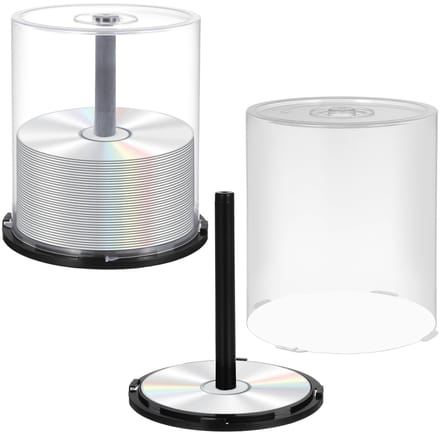 Dailygoods- Taartdoos Transparant Kunststof - CD-houder - Opbergdoos