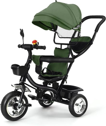Driewieler voor kinderen - Loopfiets kinderwagen - Veilig op pad - Schaalbaar en omkeerbaar