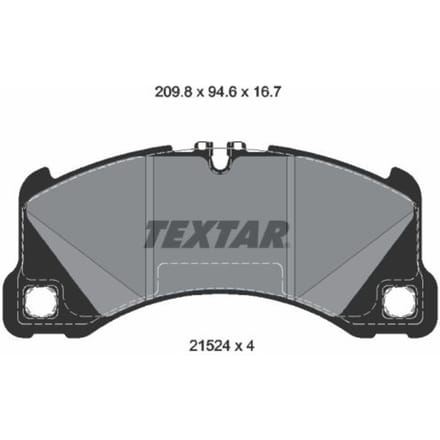 Remblokset TEXTAR 2152401, voor