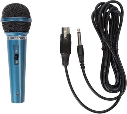 HQ Power Blauwe Dynamische microfoon