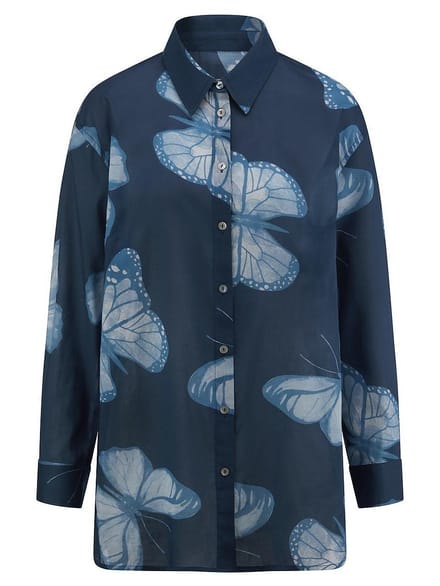 Lange blouse Van Emilia Lay blauw